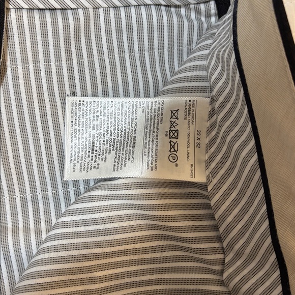 2/$20! Banana Republic Slim Charcoal Gray Wool Dress Pants (33in x 32in) - Picture 3 of 4